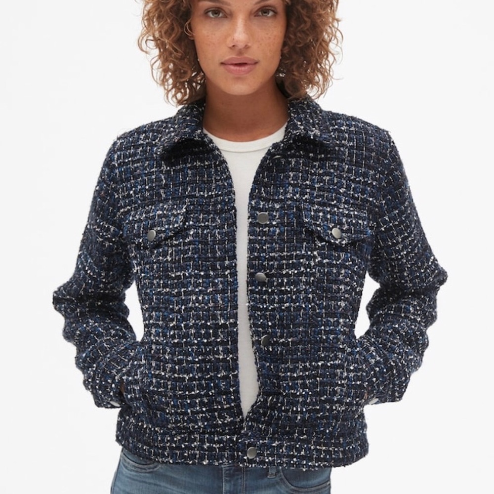 Gap Navy Tweed Jacket